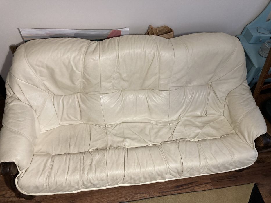 Dwie skorzane sofy 3 + 2