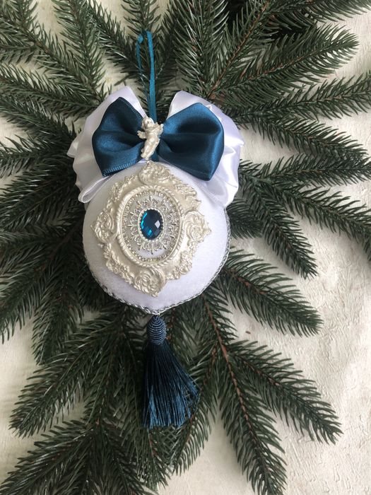 Набор ёлочных бархатных игрушек