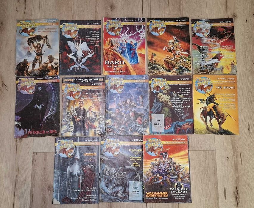 Czasopismo Magia i Miecz magazyn gier fabularnych 36szt