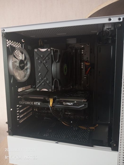 Ігровий комп'ютер+ монітор, AMD Ryzen 5 5600 g  /  RTX 4060  8GB