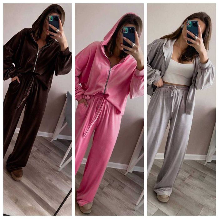 Костюм жіночий велюровий весняний/Костюм женский спортивный мод 1916