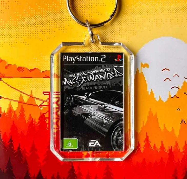 Brelok NFS: Most Wanted Black Edition - mini okładka gry PS2