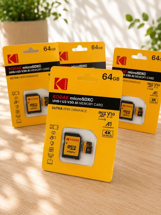 Коdak 64 Gb, microSD, карта памяти, 10 класс, в наличии