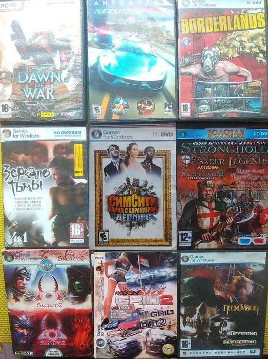 лот более 30дисков игры ПК PC  для компьютера  разные жанры много фото