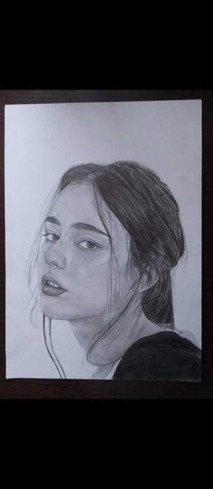 Реалістичний портрет олівцем по фото | Ручна робота