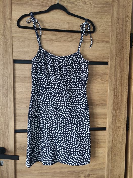 Sukienka w kropki S 36 na ramiączka lato