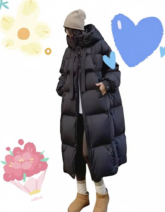 Пальто жіноче чорного кольору 46-50р оверсайз