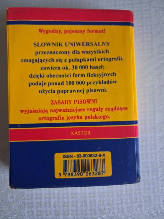 Słownik ortograficzny z zasadami pisowni