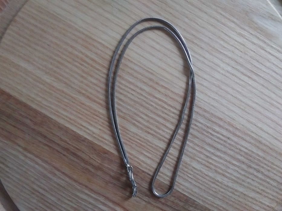 Lancuszek srebrzony dl.45cm szer.1mm
