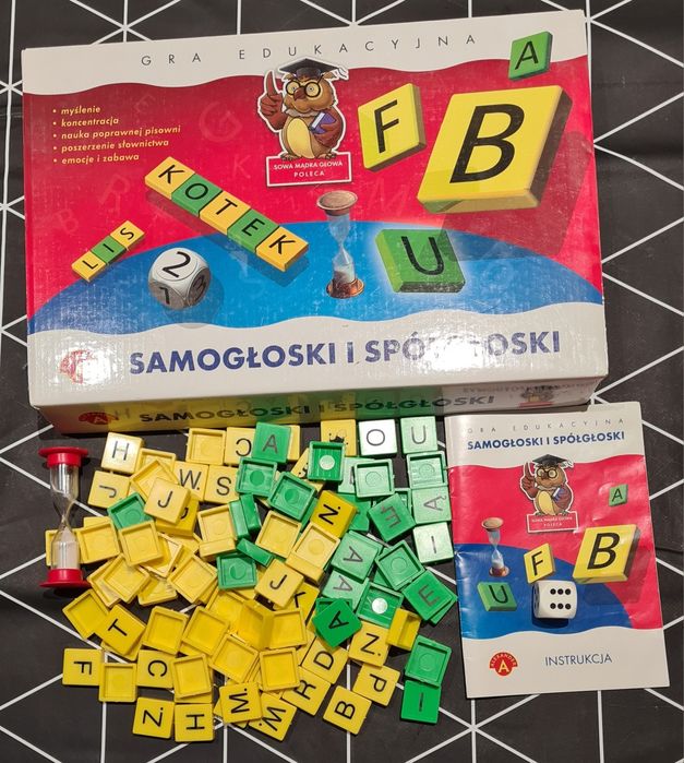 Gra edukacyjna samogłoski i spółgłoski