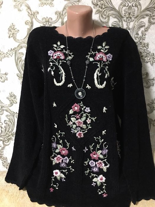 Шикарный тёплый вязаный бархатный свитер