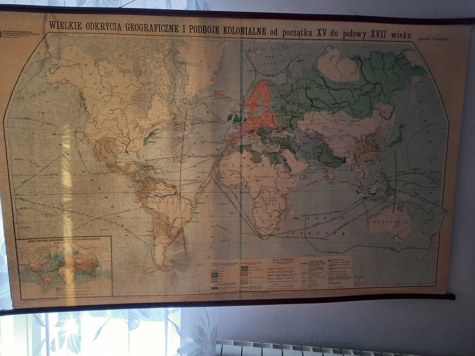 Mapa Wielkie Odkrycia Geograficzne sprzedam