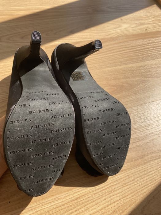 Sapatos Cetim preto Seaside