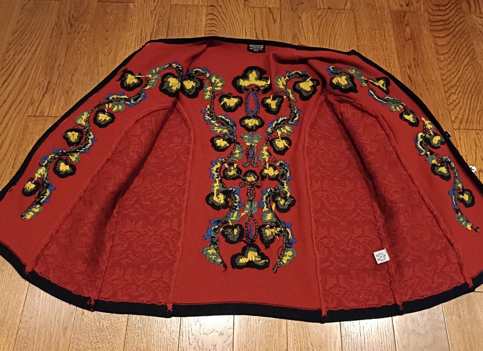 Sweter Kardigan Wełniany Tyrolski 1970 Vintage