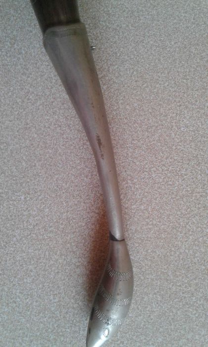 Рог с серебрянными вставками (Самоделка)