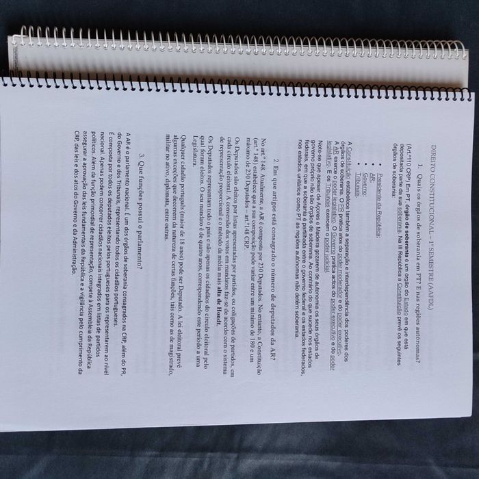 Direito Constitucional e Teoria da Constituição + outros apontamentos