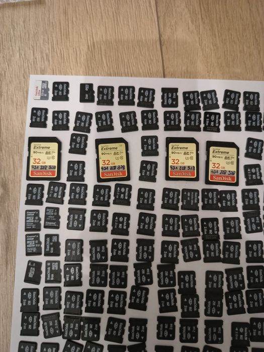 Zestaw kart microSD sd M2