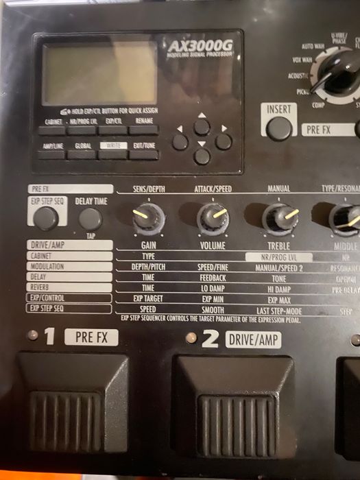 Pedaleira efeitos guitarra Korg