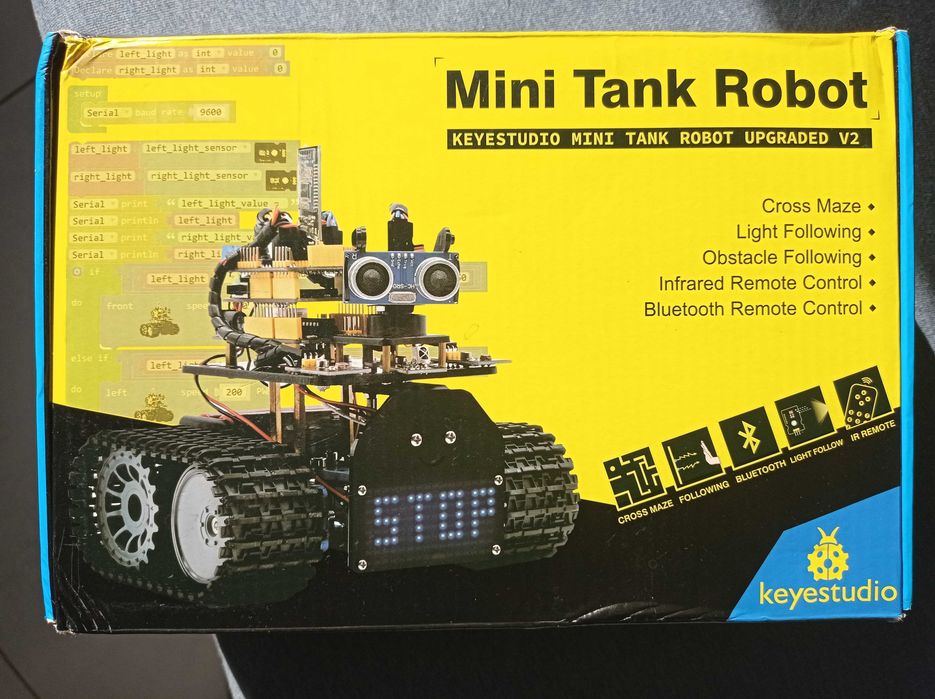Mini Tank Robot V2 Smart Car Kit dla Arduino