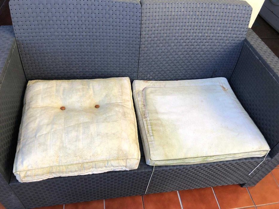 2 almofadas grandes para exterior