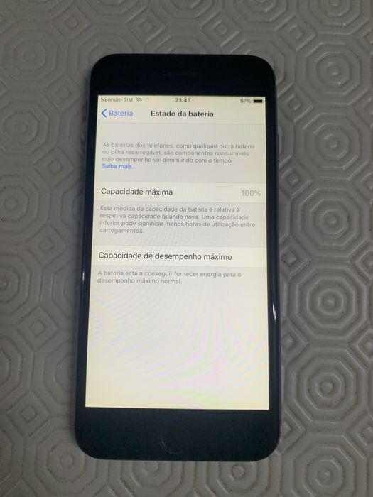 Iphone 6 32G cinza (100%}