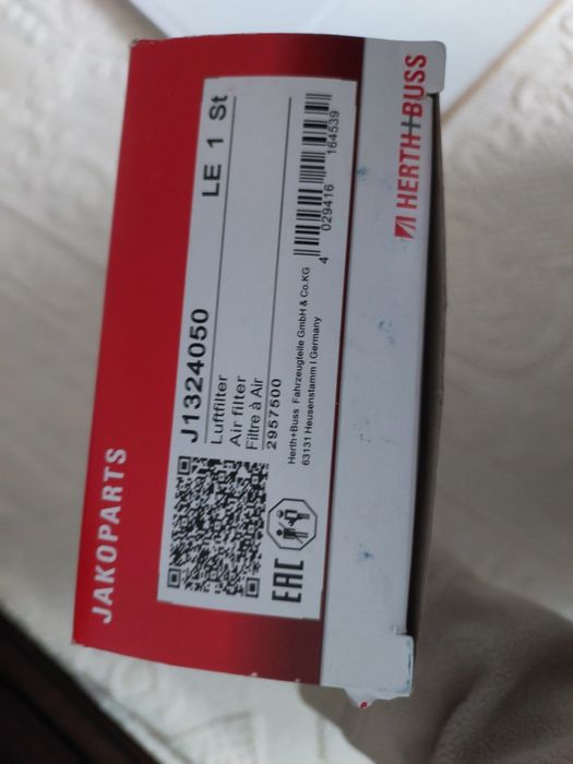 Filtro ar automóvel selado