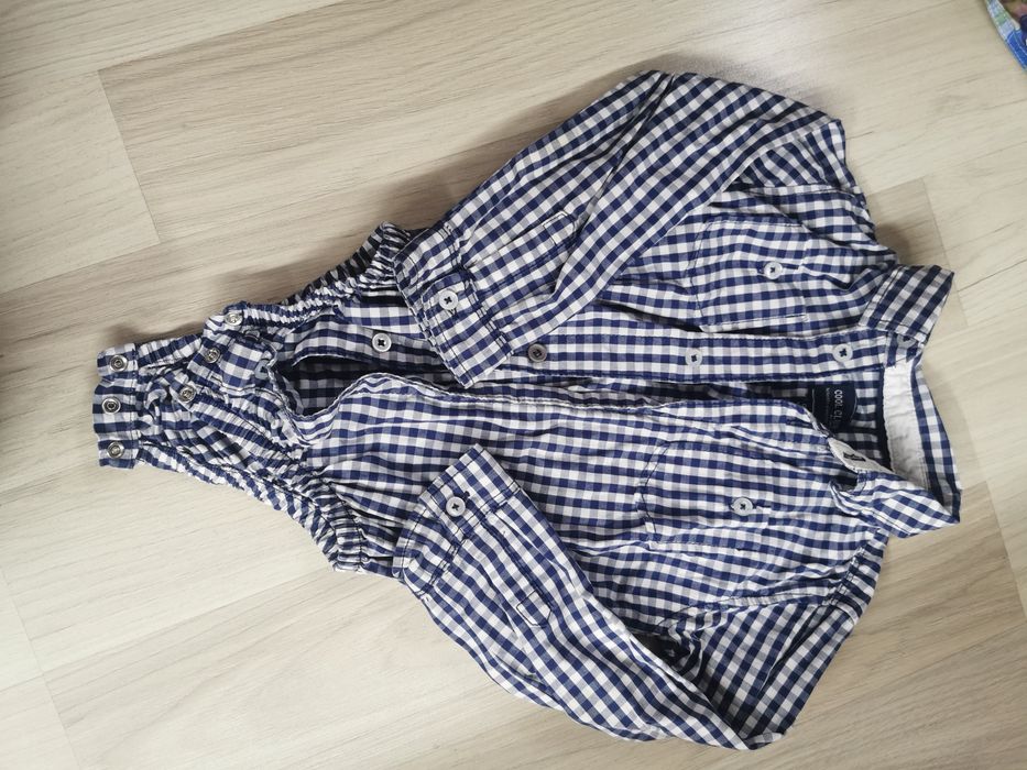 Body eleganckie w kratkę r. 98