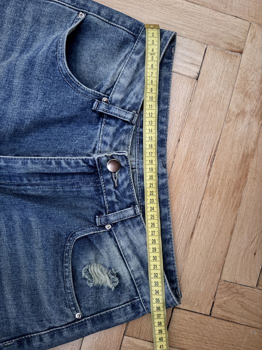 Широкі джинси синьо сірі