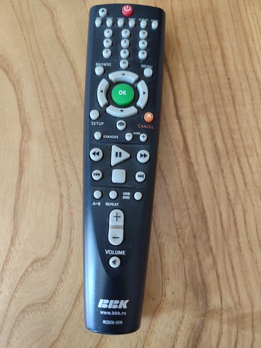 Пульт ВВК дивиди, ТВ