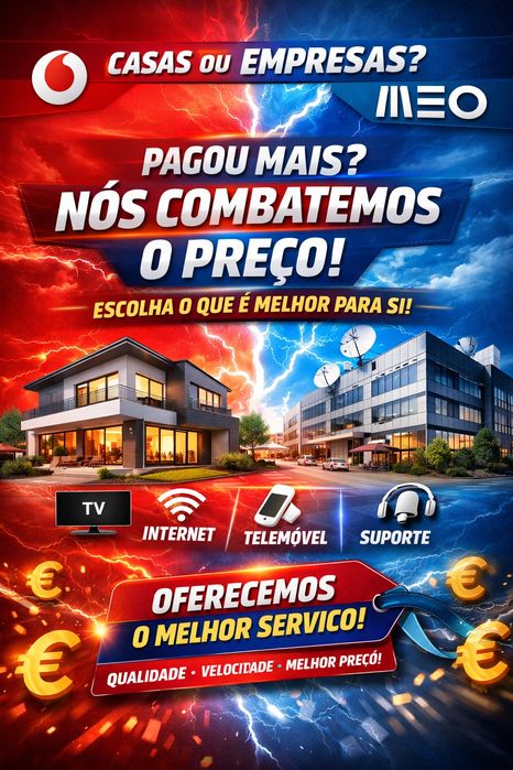 “Internet, TV e Telemóvel – Preço Imbatível