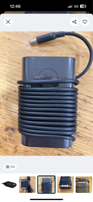 Carregador Original Dell 45W para Computador Portátil Dell Inspiron