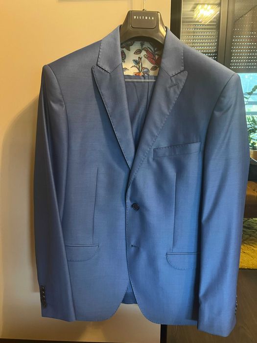Niebieski garnitur firmy Vistula 182/100/86 (88)