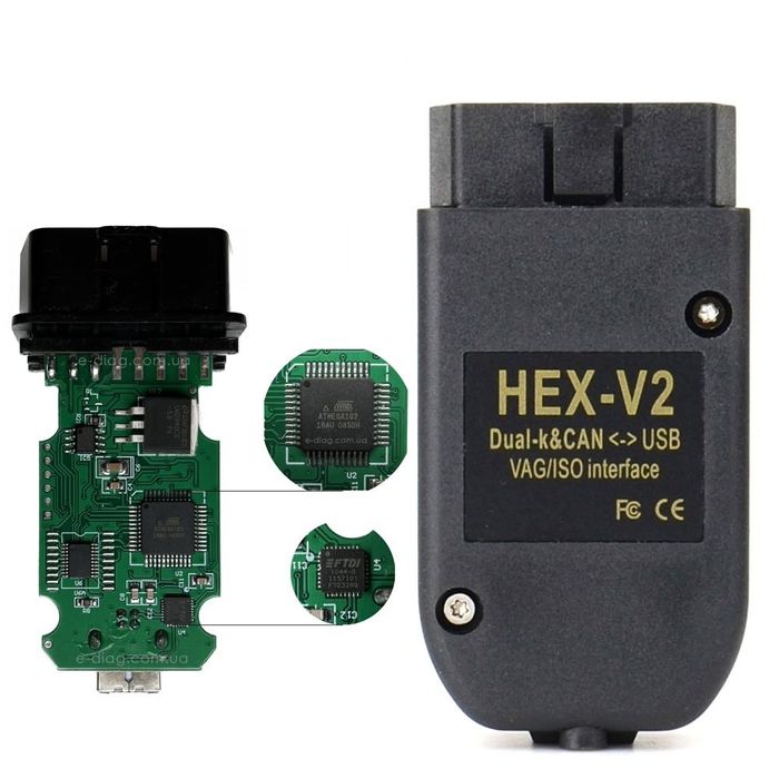 Автосканер VAG COM HEX-V2 VCDS 25.2 Вася Діагност | VW Audi Skoda Seat
