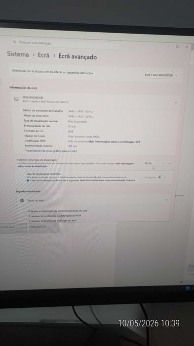 MSI MAG401QR 155Hz
