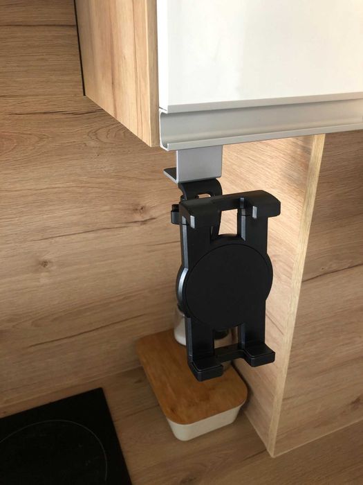 Suporte para telefone ou tablet , para fixação em prateleiras, etc