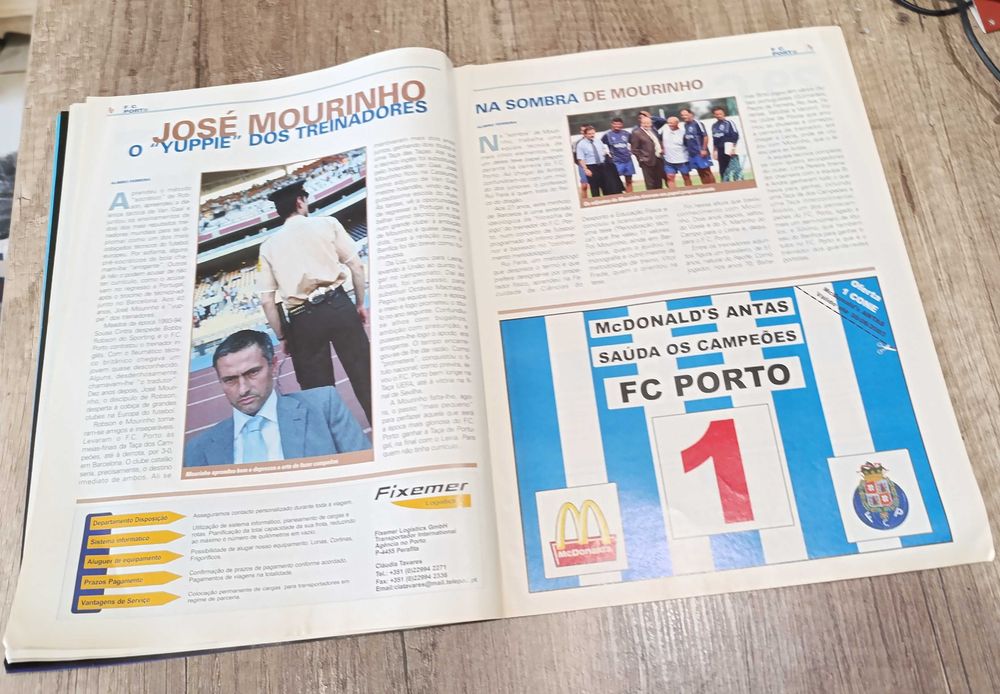 Revista Futebol JN  - Inesquecível - Taça UEFA - O Ano do Dragão 2003