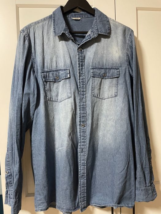 Jeansowa koszula męska