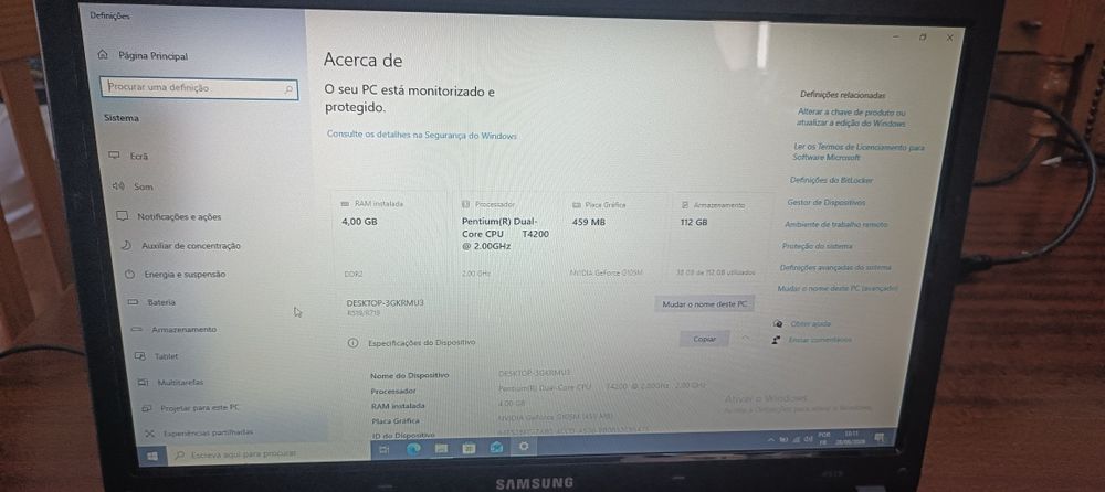 Samsung R519 | SSD 120GB | 4GB RAM | NVIDIA GeForce | Windows 10 Pro