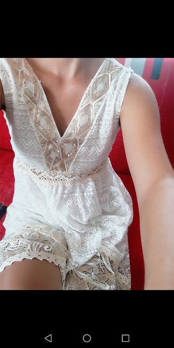 Sukienka długa biała boho