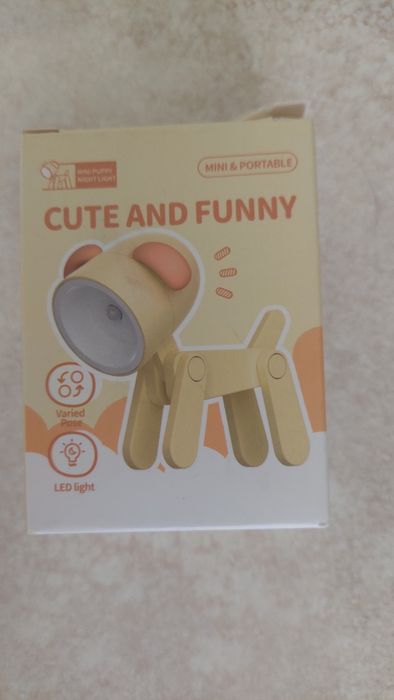 Zabawna Mini lampka piesek