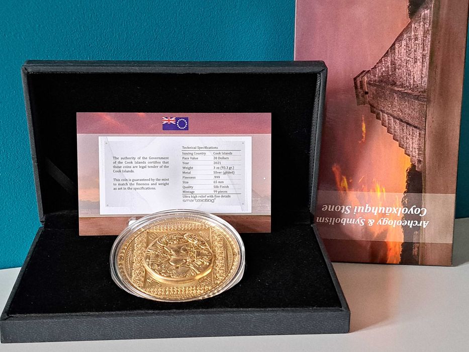 COYOLXAUHQUI STONE Gilded Archeology Symbolism Cook Islands 2021