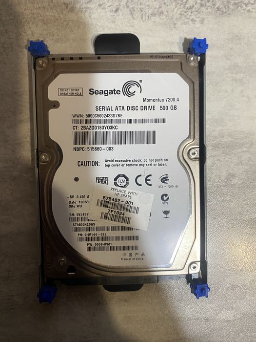Seagate HDD 500gb 2.5
