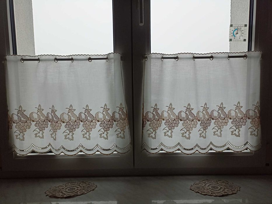 2 sztuki zazdroski firanki angielskie wyjątkowe 57x45