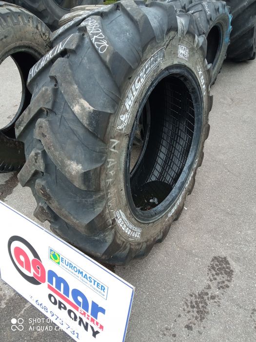 280/80R20 Michelin xmcl opona używana rolnicza przemysłowa