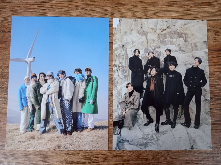 BTS Winter Package duże postcard set 2szt Rydułtowy • OLX.pl