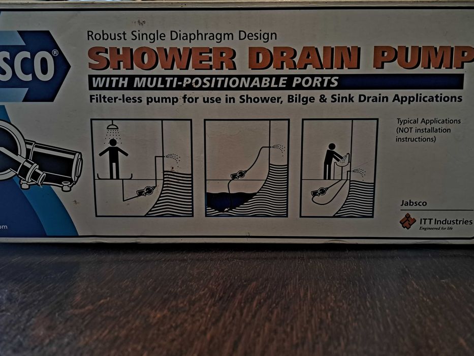Pompa Jabsco Filterless Bilger - Sink - Shower Drain Pump