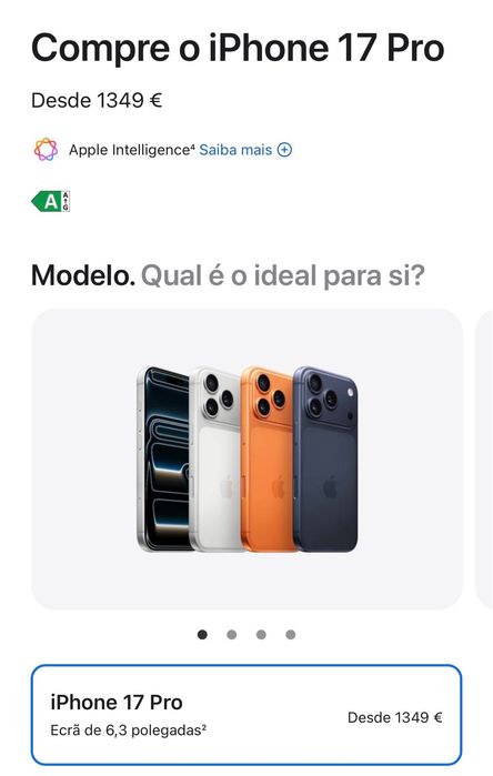 iPhone 17 Pro 256Gb Selado