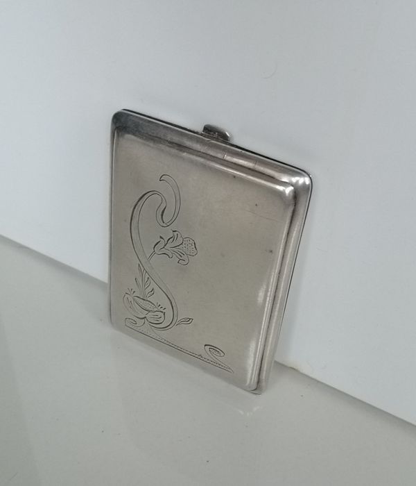papierośnica vintage Polska srebro