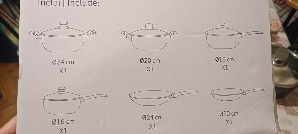 Conjunto de tachos novo