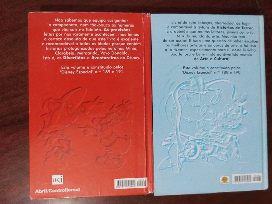 Livros Disney espicialissimo cada 2,50€